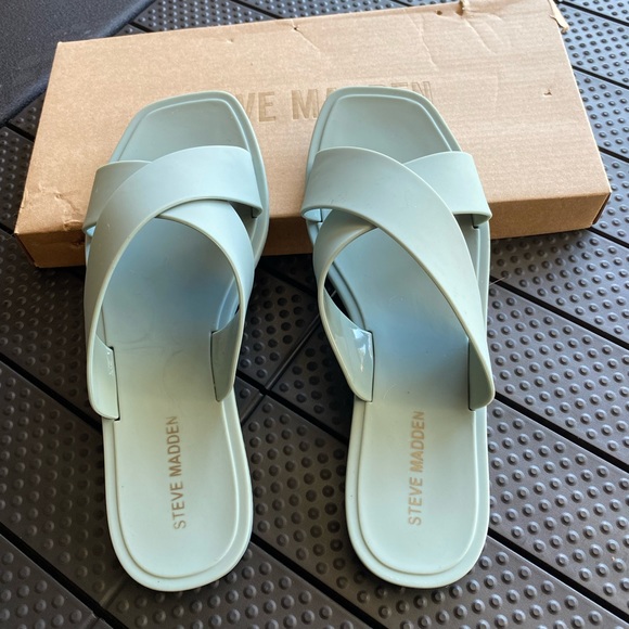 Steve Madden Horizon Slide - Size 7 - Light Blue - Picture 9 of 10